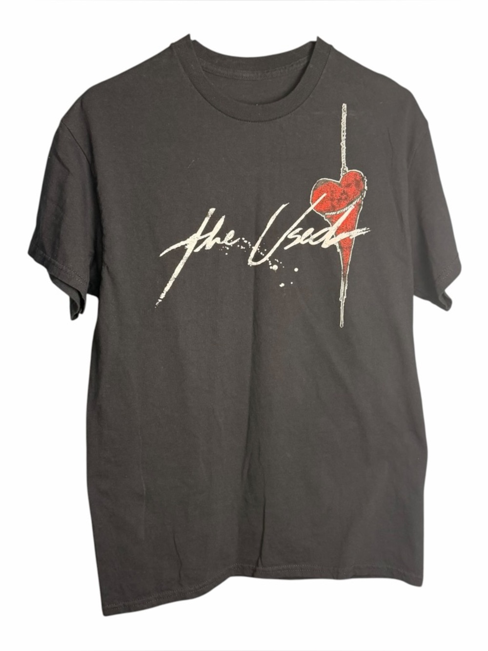 The Used Band T Shirt In Love And Death Heart Design Large Emo Scene Music